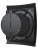 Вентилятор накладной BREEZE D125 обр.клапан Matt black DICITI Вентилятор накладной BREEZE D125 обр.клапан Matt black DICITI