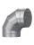 Отвод OTG D200 90° оцинк.сталь ERA PRO