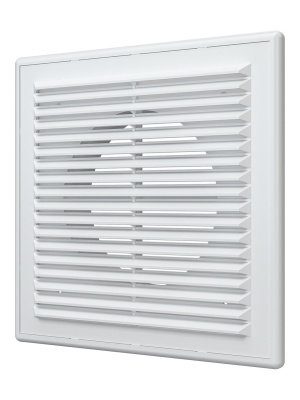 Решетка вентиляционная RF. фланец D125 разъемная 209х209 пластик ERA